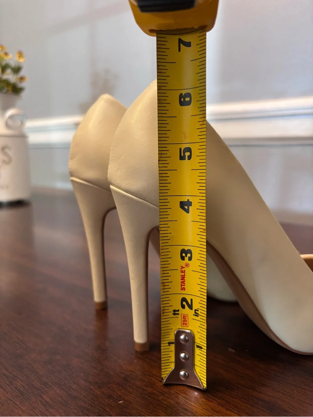 jf j.ferrar Cream Pointed-Toe Stiletto Pumps